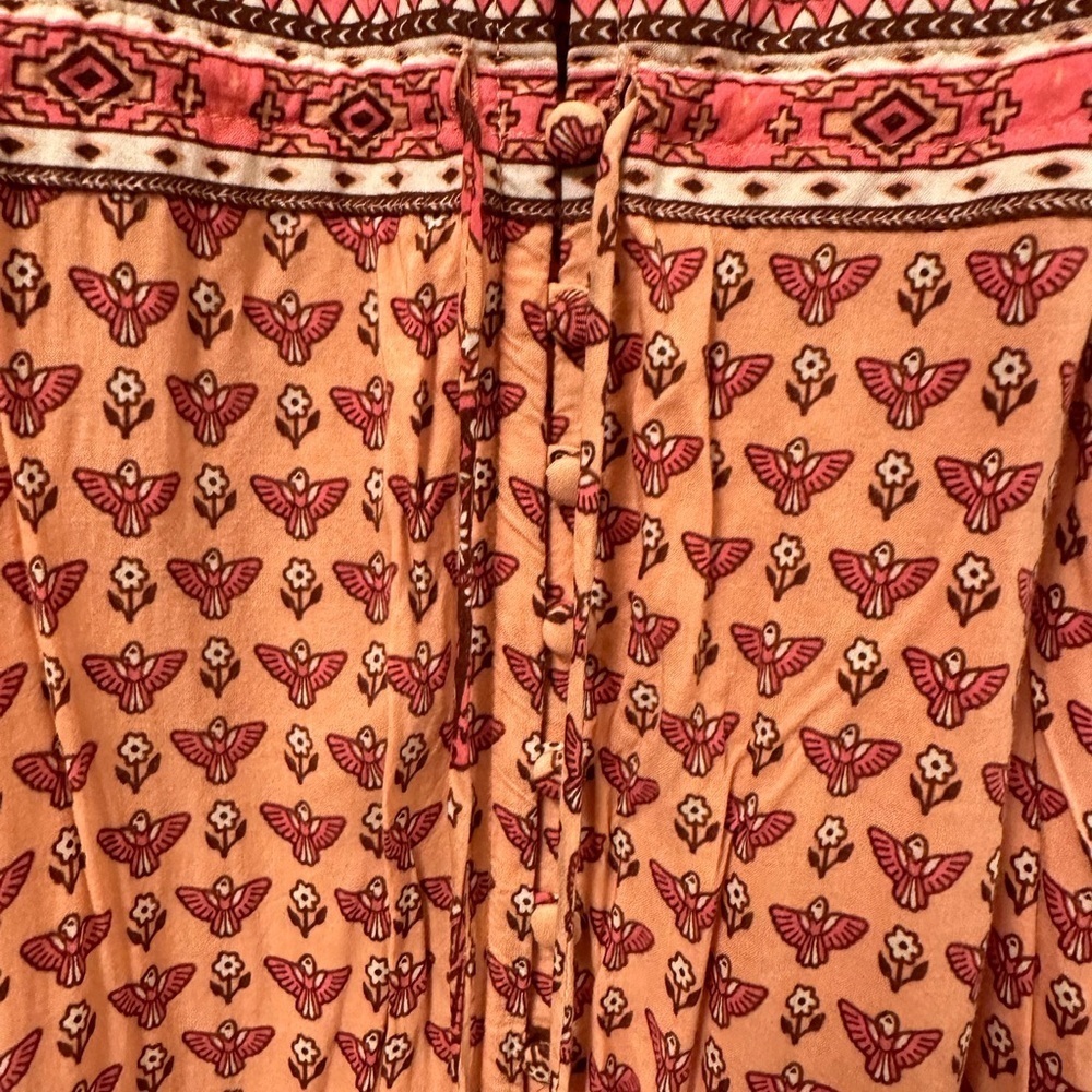 Spell & the Gypsy Collective Sunset Road Maxi Frill Dress Vintage XS - Picture 5 of 8